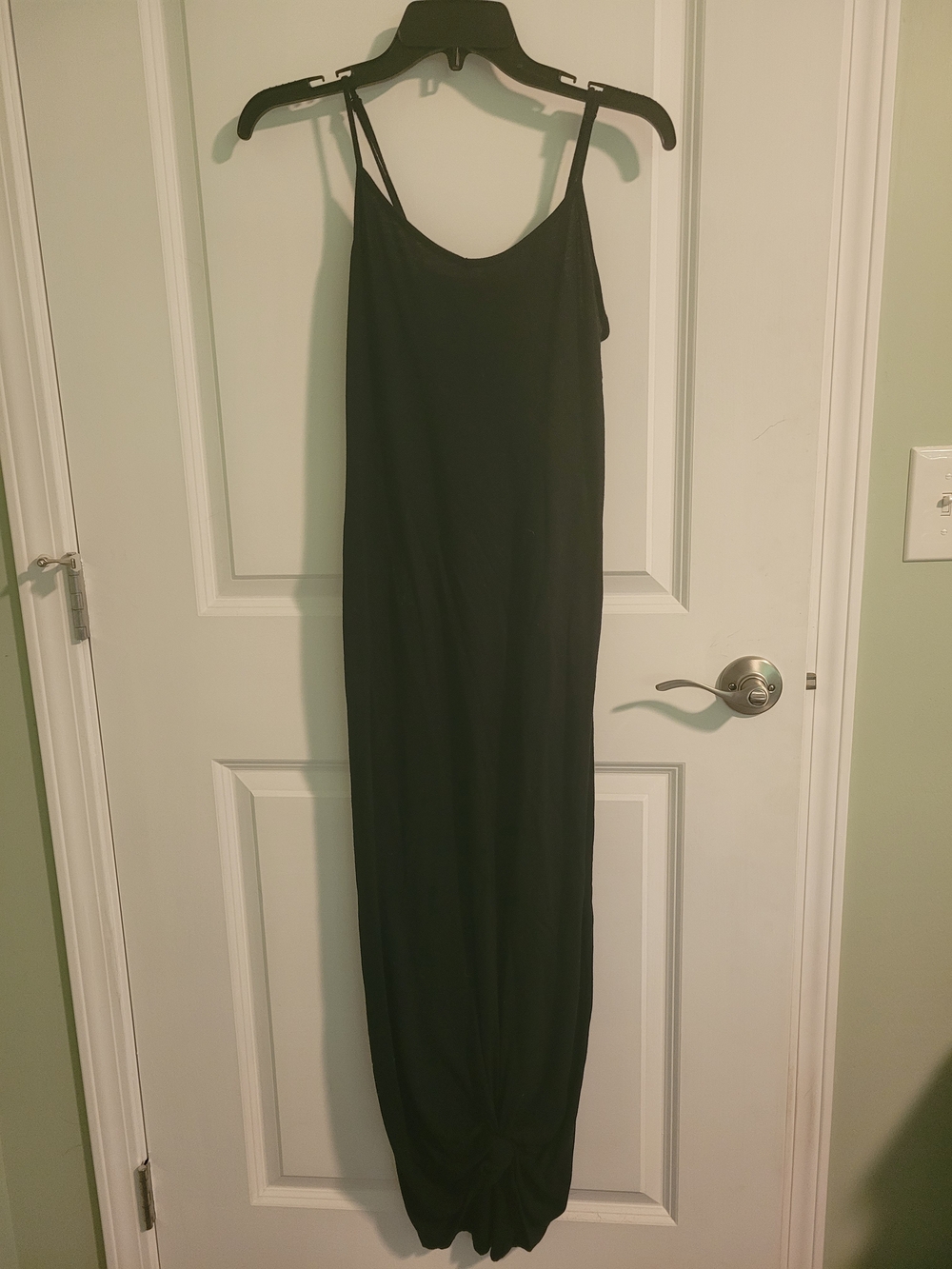 Forever 21 Black Spaghetti-Strap Maxi Dress